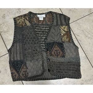 Gorgeous  Vintage Sandy‎ Starkman boho vest size m